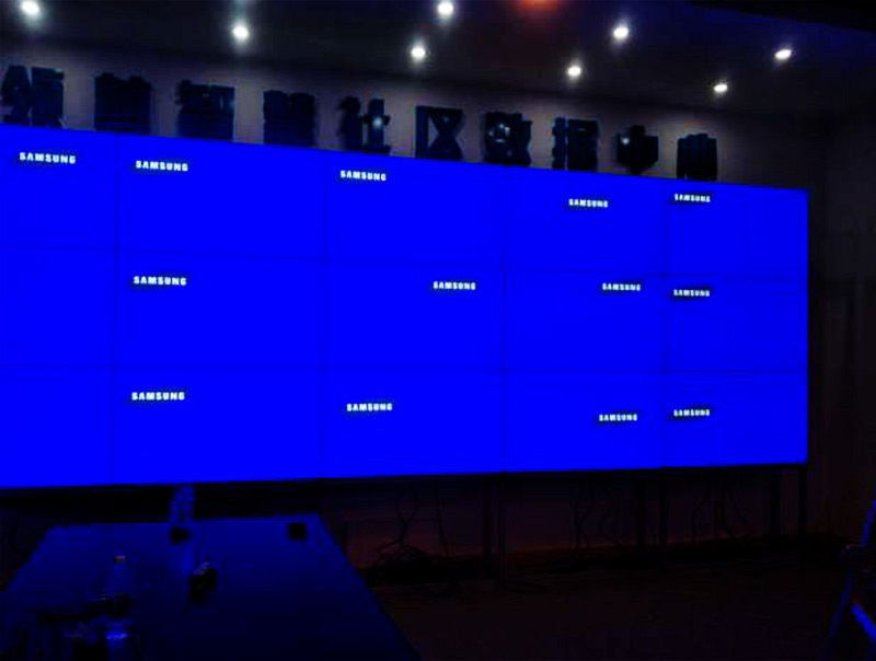 天津智慧社区数据中心55寸大屏幕拼接屏案例
