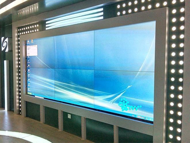 贵阳龙洞堡机场49寸拼接屏展示项目2*3案例