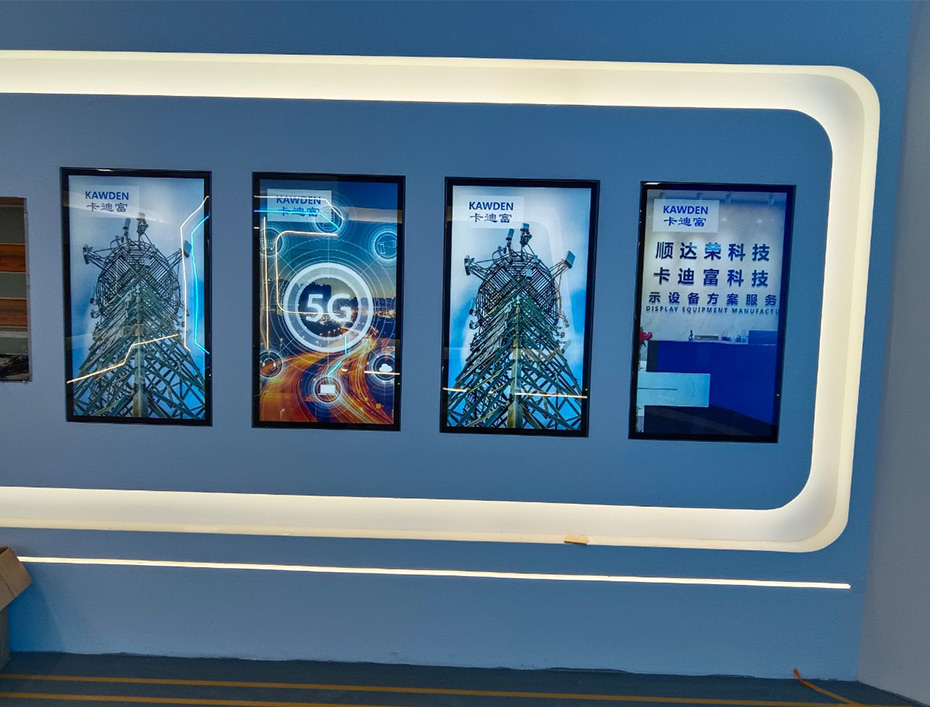 徐州电力高级技工学校展厅项目，P1.86LED屏+14米雷竞技app下载软件
+多台广告机